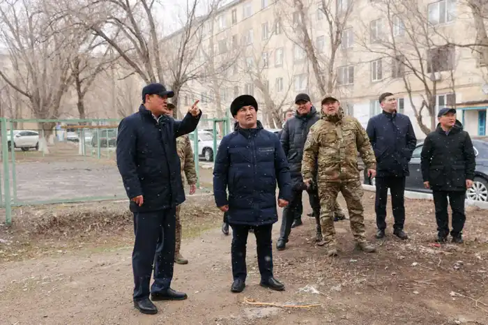 Е. Карашукеев проинспектировал ход ликвидации последствий ЧС в Сарысуском районе (10)