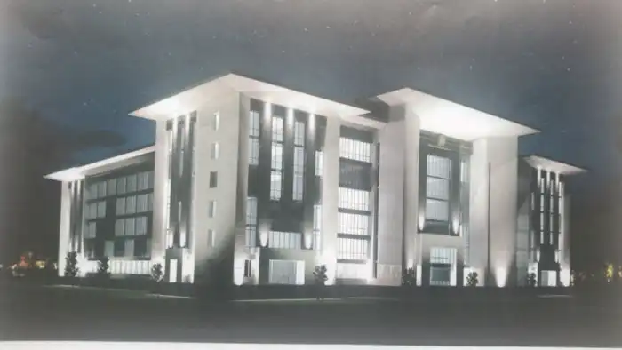 Эскиз нового здания Алматинского городского суда, 2018 год