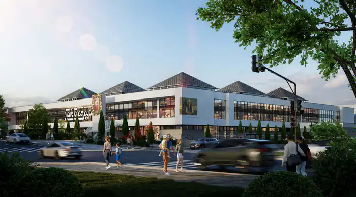 Эскиз реконструкции Зелёного базара, 2026 год. Предоставлен управлением архитектуры и градостроительства Алматы