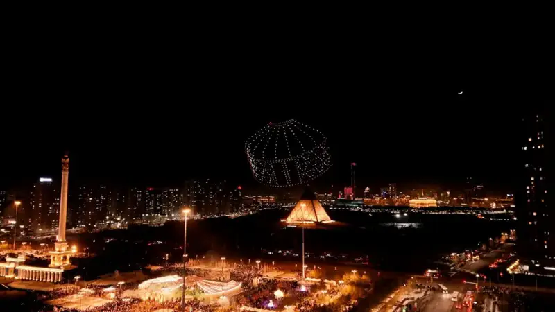 Масштабное дрон-шоу прошло в Астане в честь Наурыз мейрамы (6)