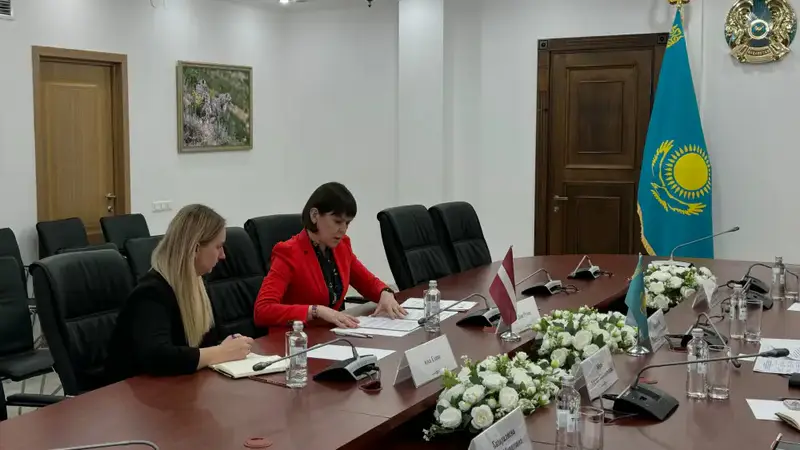 Встреча с Чрезвычайным и Полномочным Послом Латвийской Республики в Республике Казахстан (3)