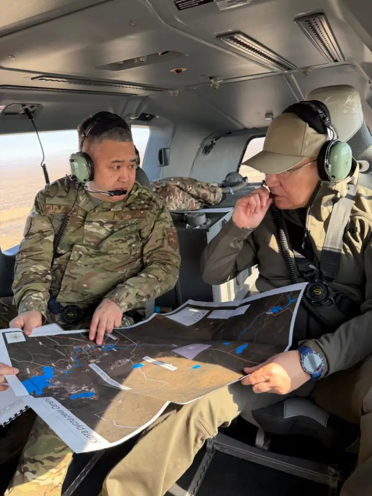 Аким области Асаин Байханов оценил паводковую ситуацию в Актогайском районе (2)