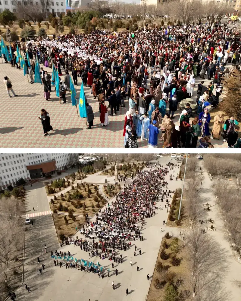 Около 5 000 атыраусцев вышли на праздничный парад в День национальной одежды (3)