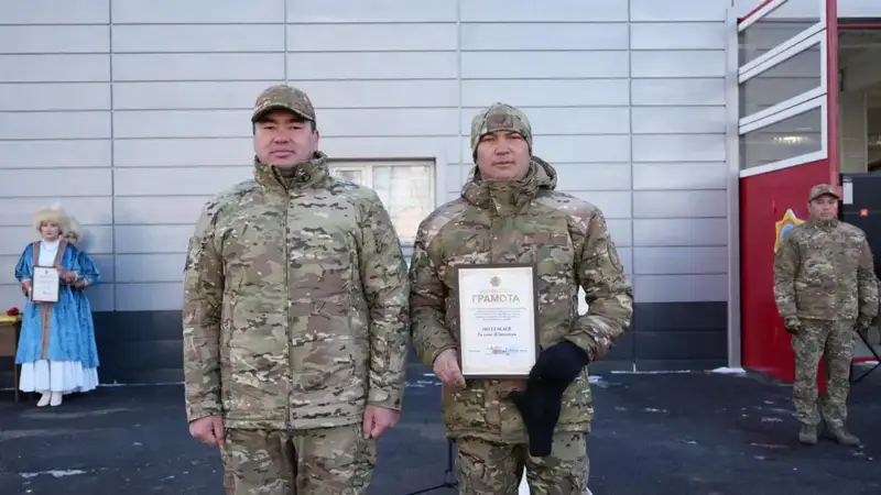 В селе Сарыозек начала работу современная пожарная часть (7)