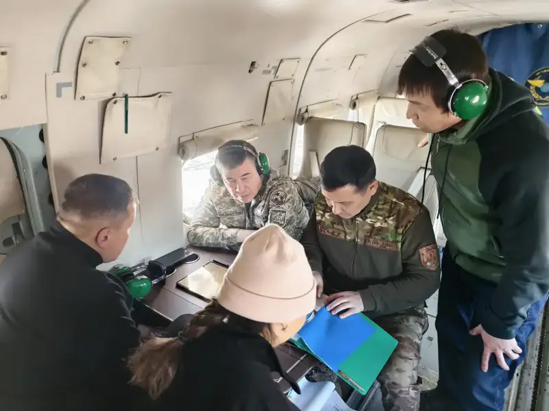 В ВКО проводится аэровизуальное обследование паводкоопасных участков (4)