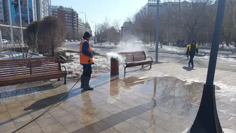 Генеральная уборка проводится в Астане (8)