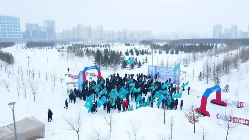 Массовый забег в поддержку новой Конституции прошел в Астане (3)