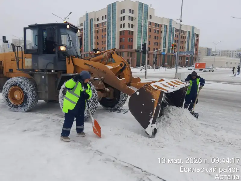 Более 1 800 единиц спецтехники задействовано в снегоуборочных работах в Астане (4)