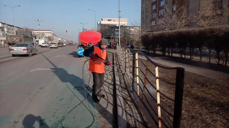 Генеральная уборка проводится в Астане (5)