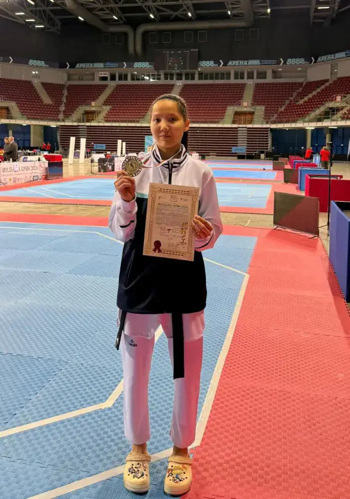 Столичная таеквондистка Тогжан Казнабек одержала победу в Болгарии (3)