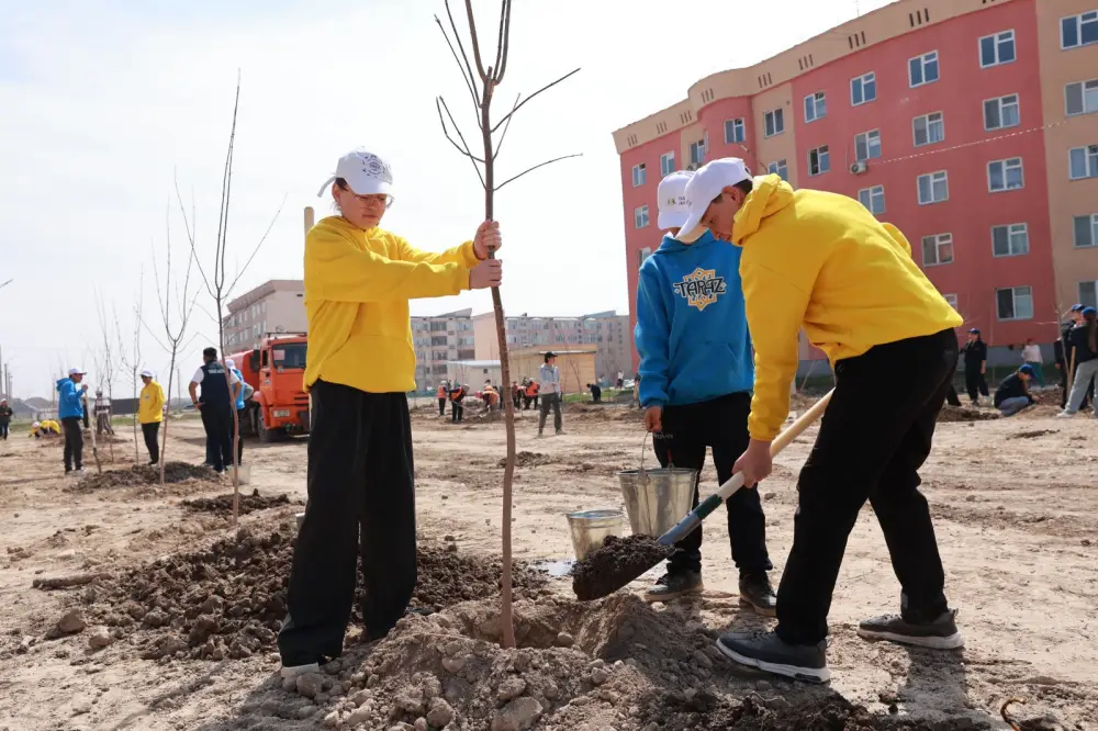 «Таза Қазақстан»: в Жамбылской области высадили свыше 9 тысяч деревьев (4)