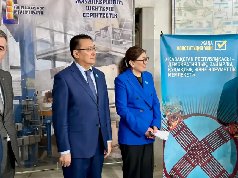 В ОБЛАСТИ АБАЙ РЕГИОНАЛЬНАЯ КОАЛИЦИЯ ПРОВЕЛА ВСТРЕЧУ С ТРУДОВЫМ КОЛЛЕКТИВОМ ПРЕДПРИЯТИЯ «СИЛИКАТ» (9)