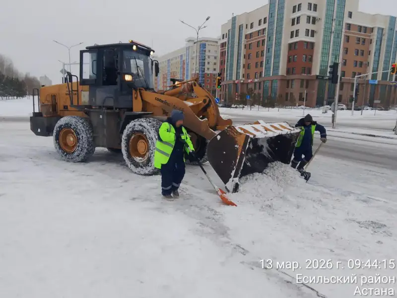 Более 1 800 единиц спецтехники задействовано в снегоуборочных работах в Астане (6)