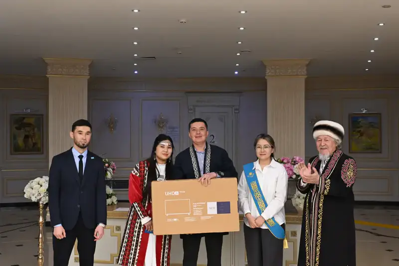 Наурызнама – 2026: в Талдыкоргане в рамках «Шаңырақ күні» одновременно четыре пары торжественно вступили в брак (5)