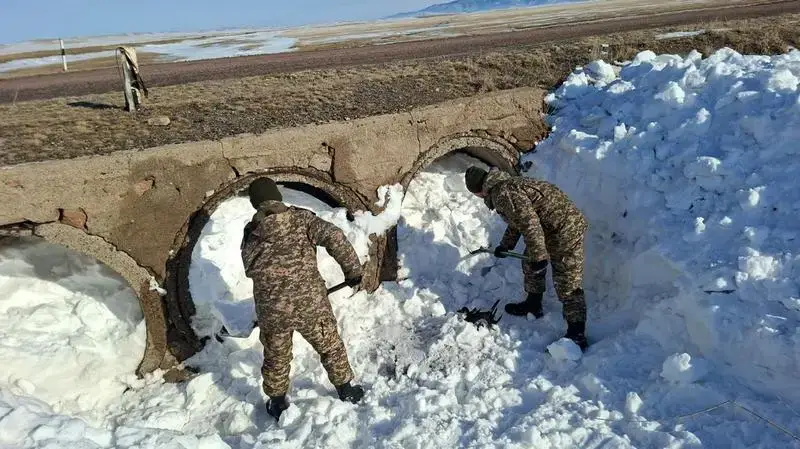 К жителям Карагандинской области обратились из-за резкого таяния снега (4)