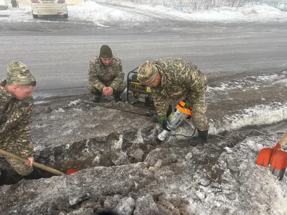 Заслон стихии: бойцы теробороны укрепляют дамбы (2)