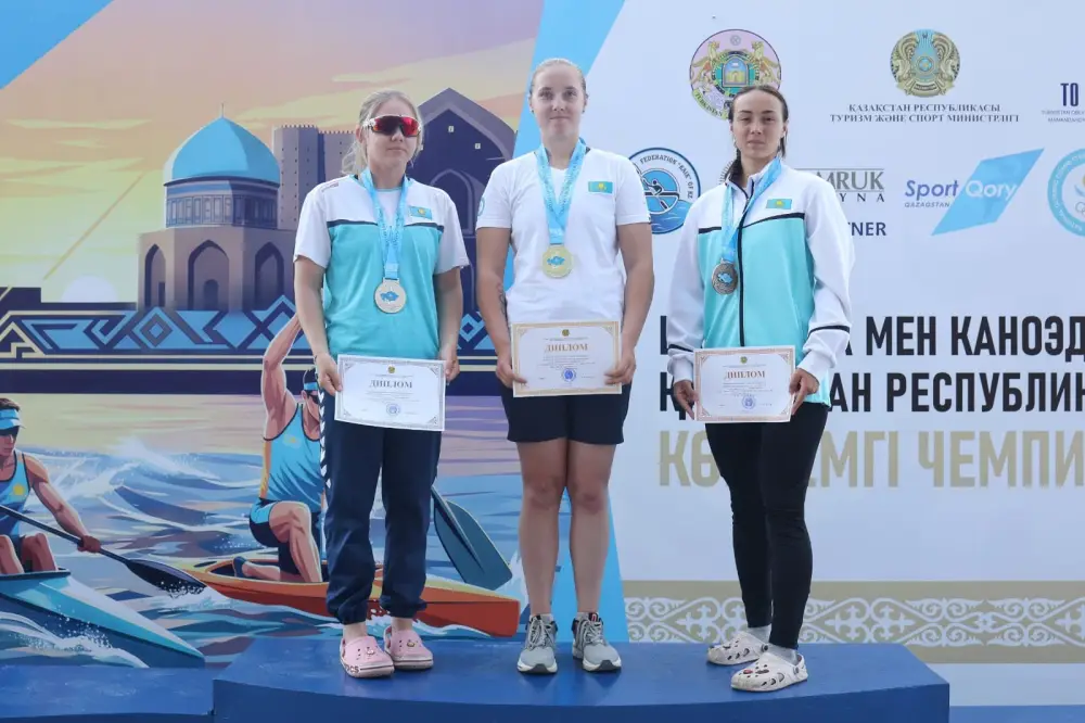 Призёр чемпионата мира по гребле на каноэ Мария Бровкова вновь стала первой на чемпионате в Туркестане (2)