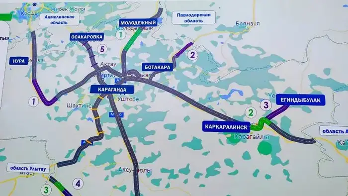 В Карагандинской области в этом году отремонтируют более 280 километров республиканских трасс (3)