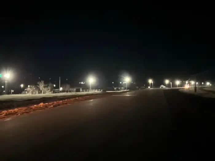 В селе Гастелло зажглись новые фонари (4)