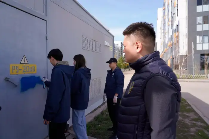 Акцию по борьбе с наркограффити провели в Астане (8)
