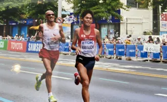 Юки Каваучи на Almaty Marathon 2023 – крупнейшее беговое событие Центральной Азии в 15-й раз