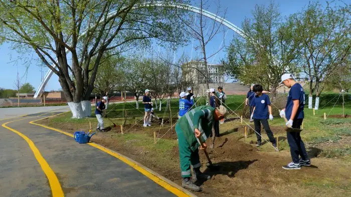 Около 300 деревьев высадили столичные жители в парке «Ататюрк» (6)