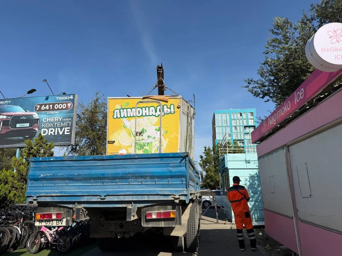 Демонтаж торговых точек в Актау